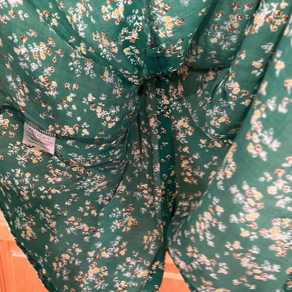 Faithfull The Brand Margot Green Floral Dress - Picture 12 of 14